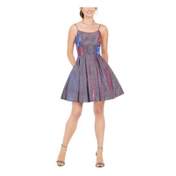 Betsy & Adam Dresses & Skirts - Betsy & Adam Galaxy Glittery Fit & Flare Party Dress